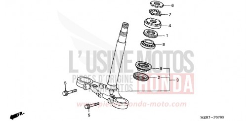 STEERING STEM CBF600N6 de 2006